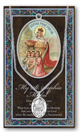 St. Sophia Necklace & Chain with Picture Folder
