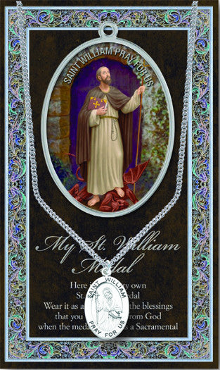 St. William Necklace & Chain with Picture Folder