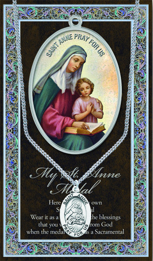 St. Anne Necklace & Chain with Picture Folder