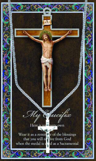 Crucifix Necklace & Chain with Picture Folder