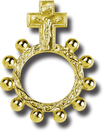 Gold Color Rosary Ring
