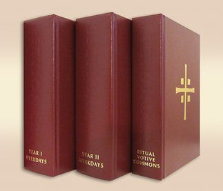 Leccionario para la misa, conjunto de tres volúmenes de la edición de la capilla de los días de semana