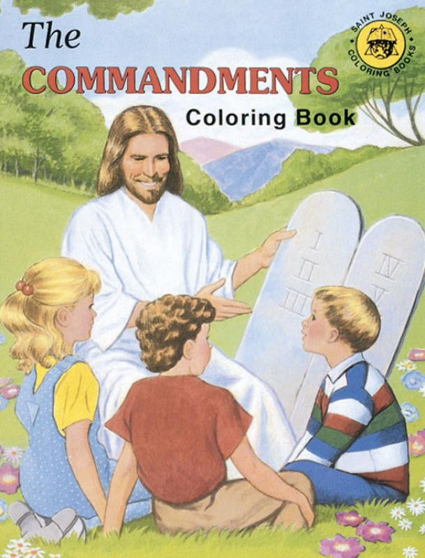 Coloring Book About The Commandments
