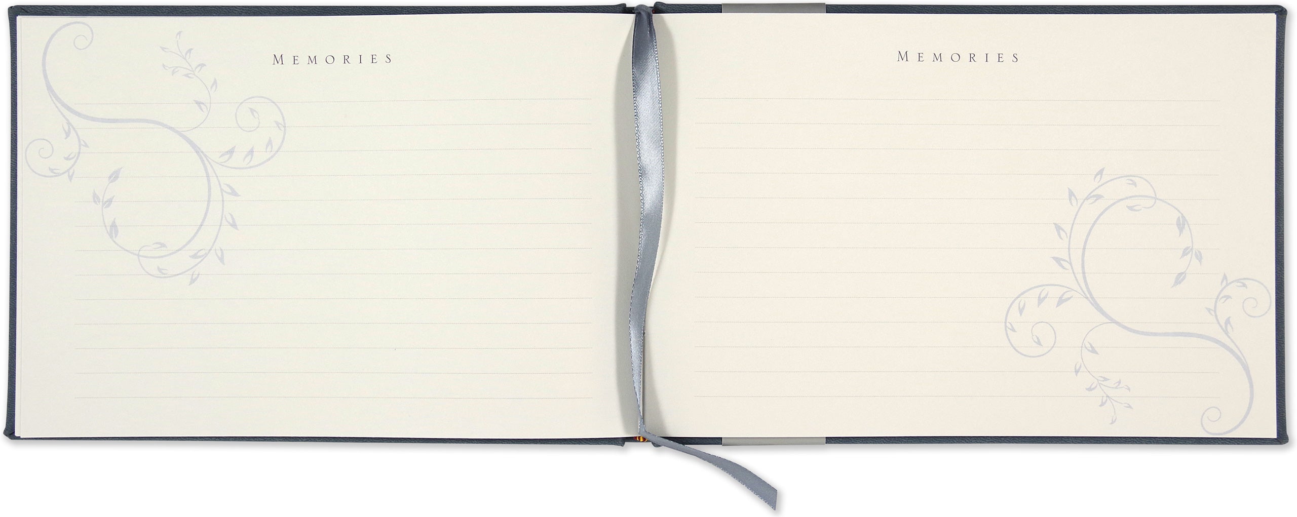 Guest Book in Loving Memory Blue