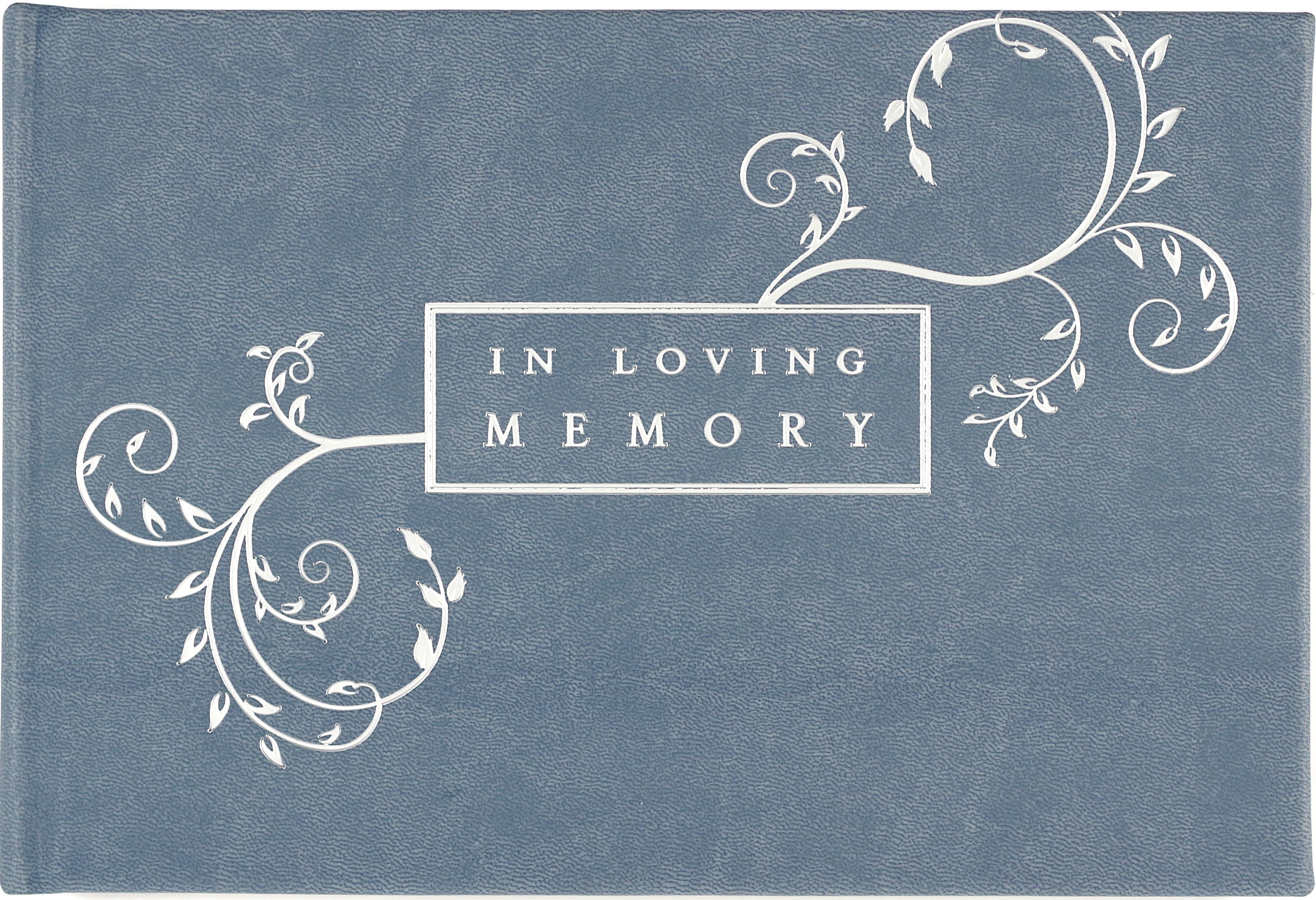 Libro de visitas en Loving Memory Blue