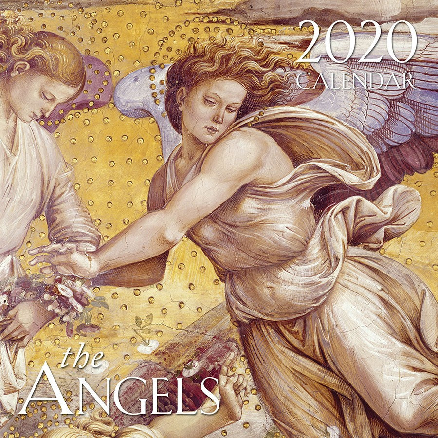 Calendario de pared católico de los ángeles 2020