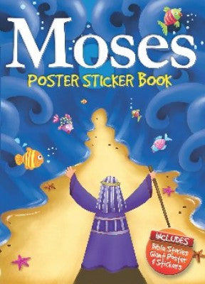 Libro de pegatinas con póster de Moisés