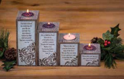 Advent Pillar Wreath Set with Candles