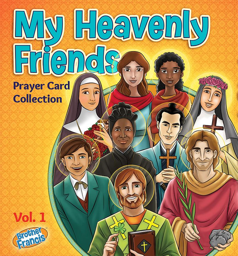 Colección de tarjetas de oración Mis amigos celestiales - Juego de 70 [Hermano Francis]