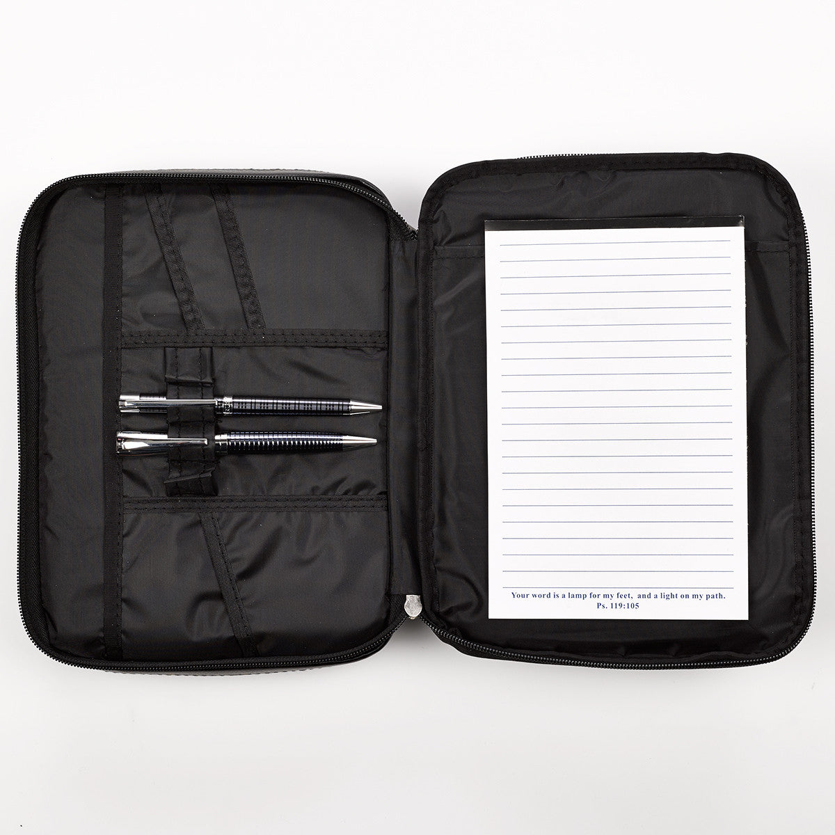 Book Organizer Two-fold in Black Bible Cover
