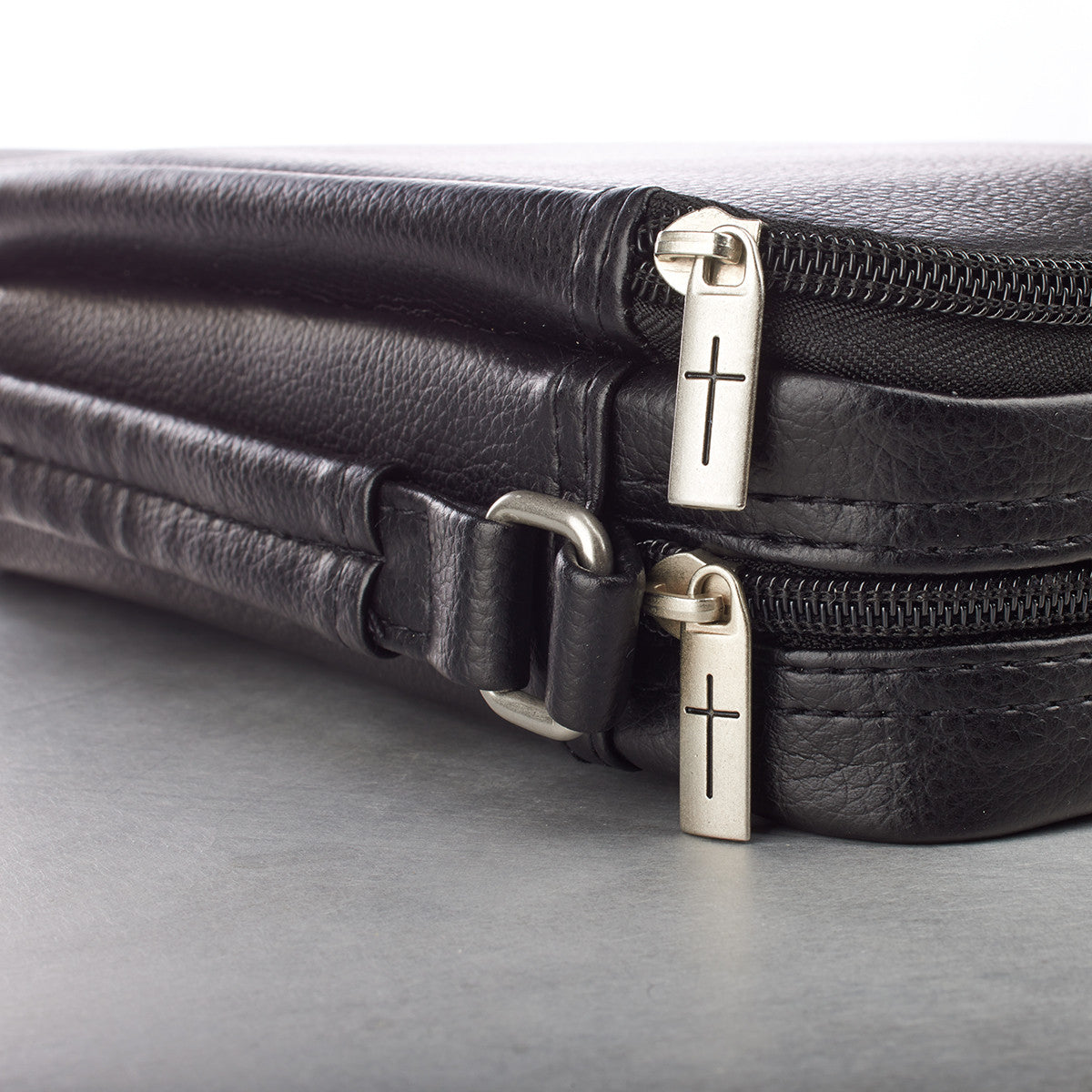 Book Organizer Two-fold in Black Bible Cover