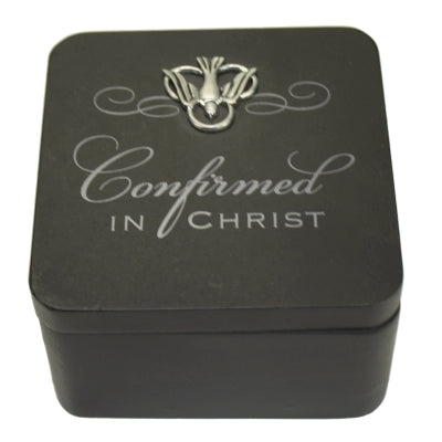 Black Confirmation Keepsake Box