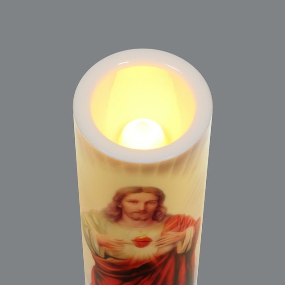 LED Candle – Sacred Heart of Jesus