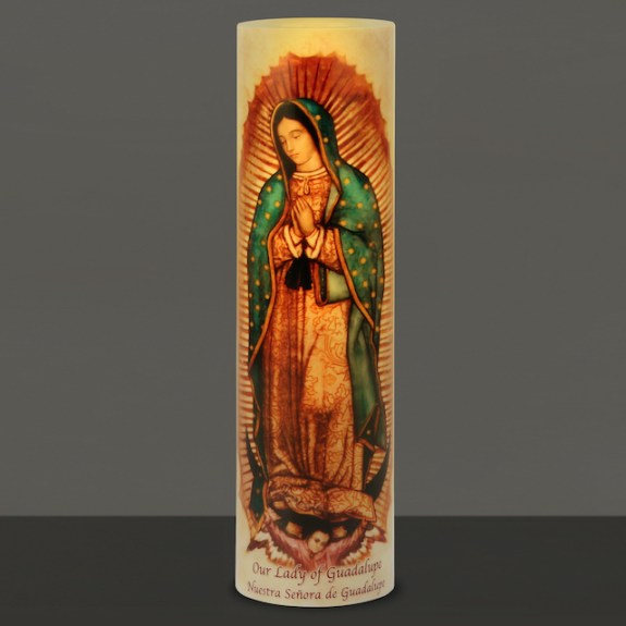 LED Candle – Our Lady of Guadalupe