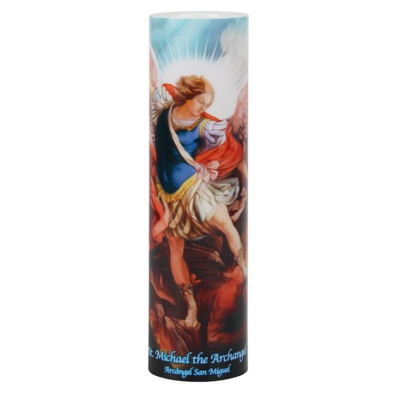 LED Candle – St. Michael the Archangel