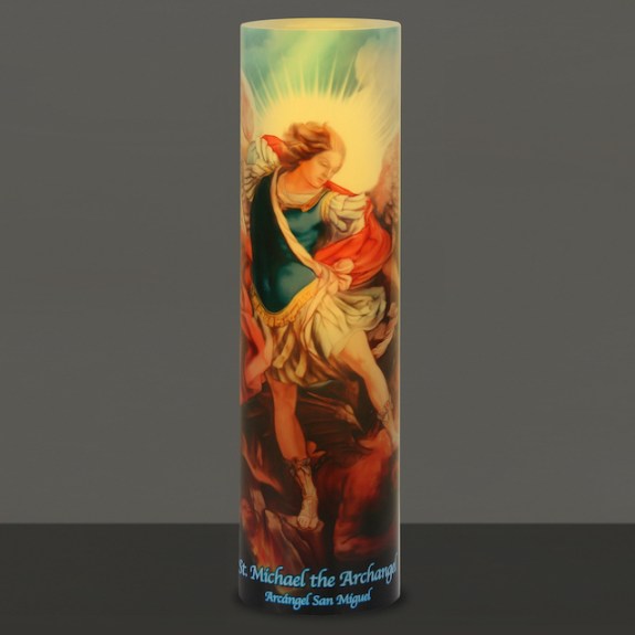 LED Candle – St. Michael the Archangel