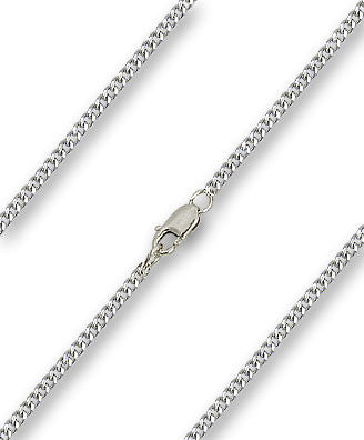 Sterling Silver Curb Chain - Lobster Claw
