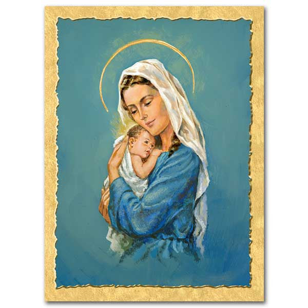 Madonna And Child Spirit Of Christmas Card