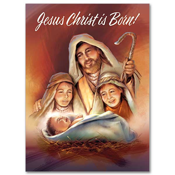 Jesus Christ Is Born! Christmas Spirit Card