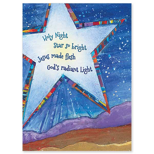 Holy Night Star So Bright Spirit of Christmas Card
