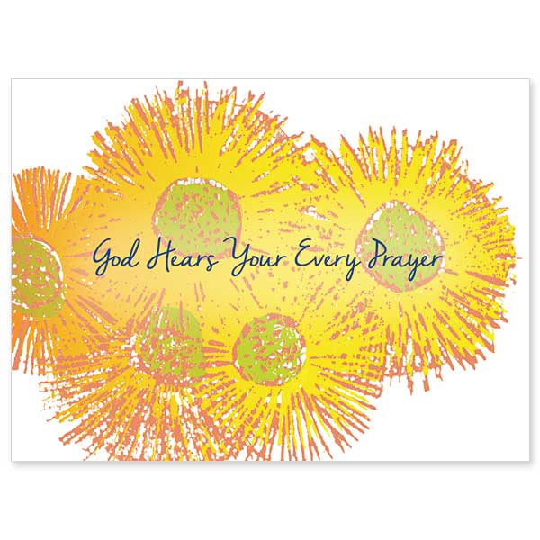 God Hears Your Every Prayer Get Well Card