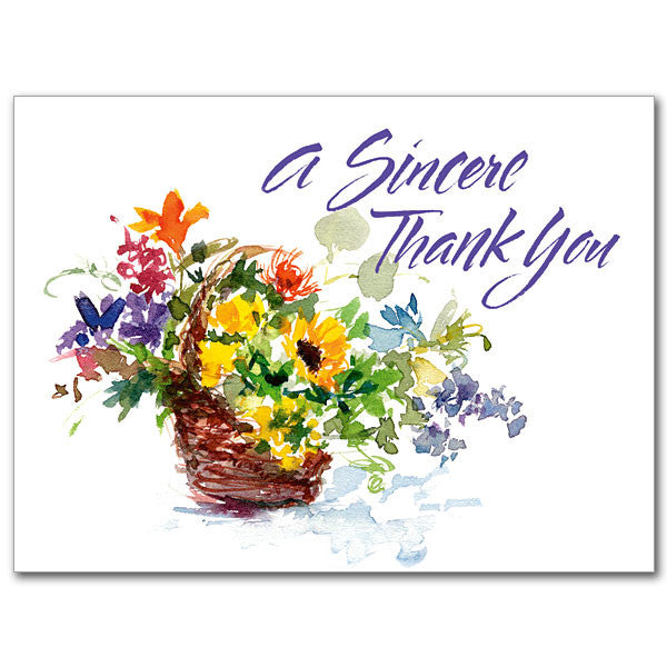 A Sincere Thank You Thank You Card