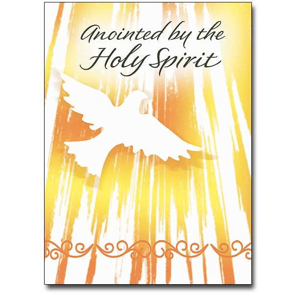 Anointed By The Holy Spirit Confirmation Card