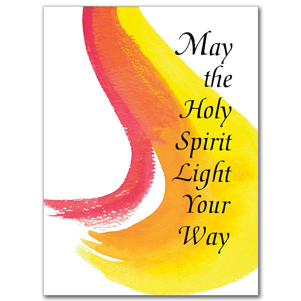 May The Holy Spirit Light Confirmation Card