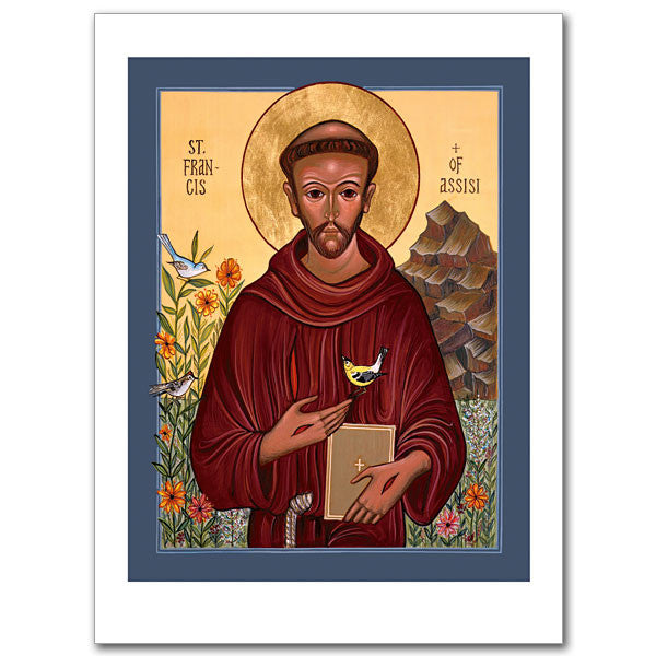 Saint Francis of Assisi Icon Greeting Card