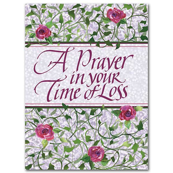 A Prayer In Your Time Of Loss Sympathy Card