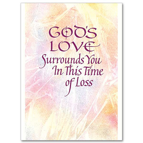 God'S Love Surrounds You... Sympathy Card