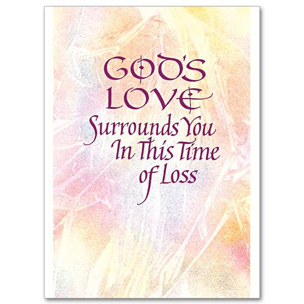 God'S Love Surrounds You... Sympathy Card