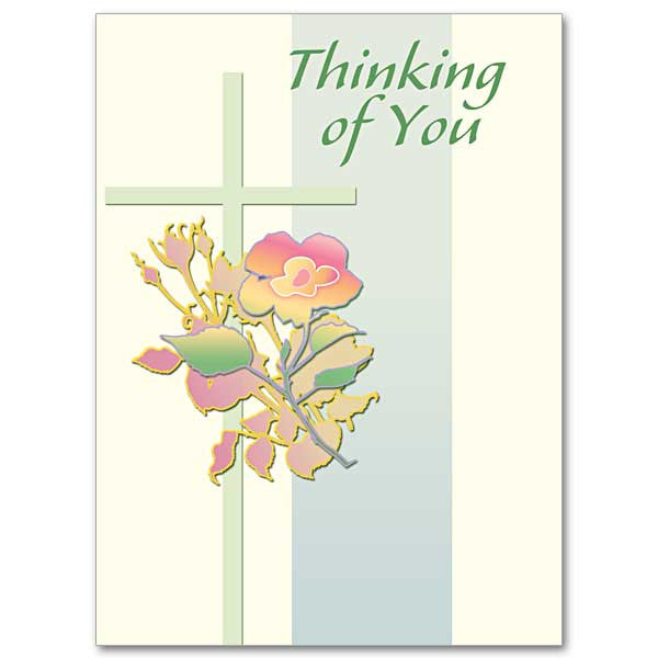 Thinking Of You (Green Cross) Thinking Of You Card