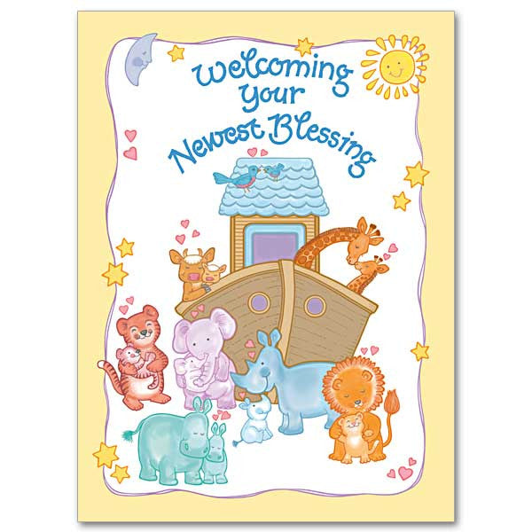 Welcoming Your Newest Blessing Baby Congratulations Card
