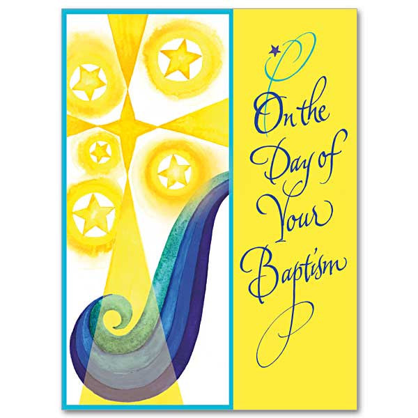 On The Day Of Your Baptism Baptism Card