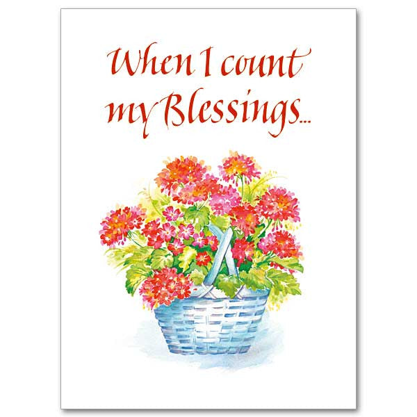 When I Count My Blessings Thank You Card