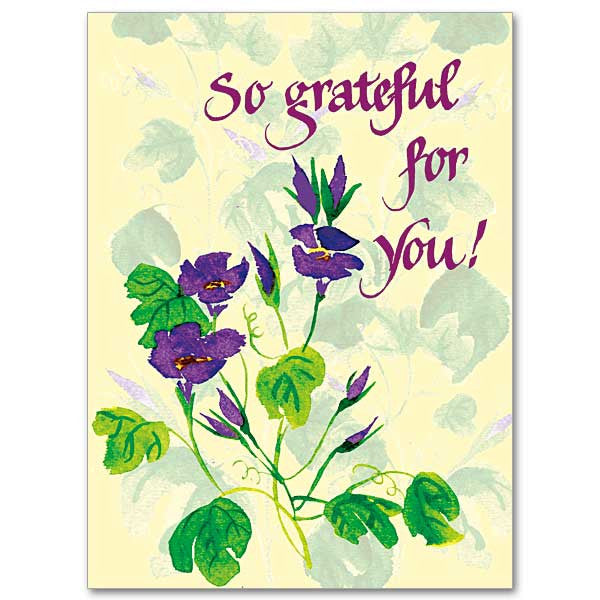 So Grateful For You Thank You Card