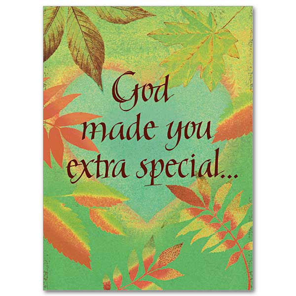 God Made You Extra Special Birthday Card