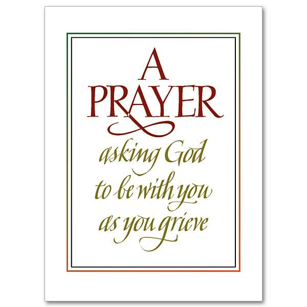 A Prayer Asking God Sympathy Card