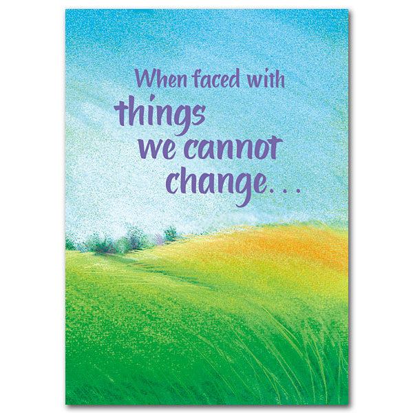 When Faced With Things... Message Of Hope Card