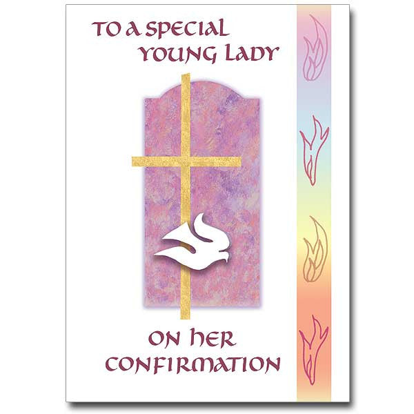 To A Special Young Lady Confirmation Card