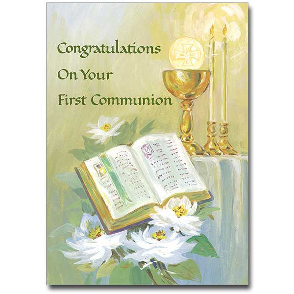 Congratulations... First Communion Card