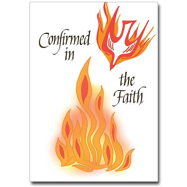 Confirmed In The Faith Confirmation Card