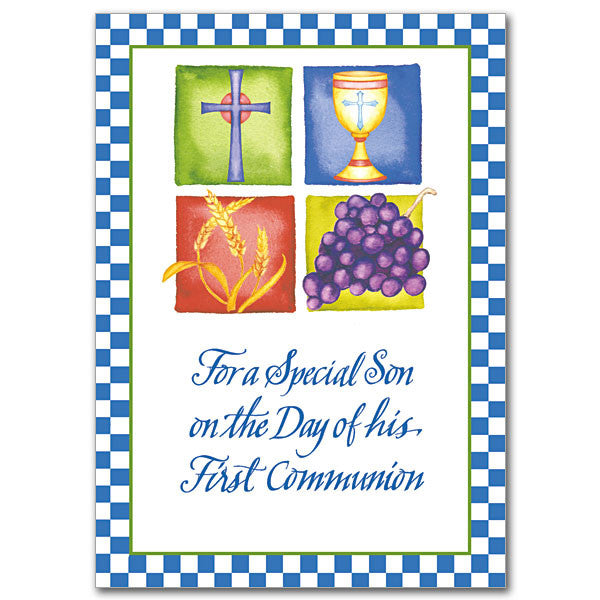 For A Special Son On The Day First Communion Card