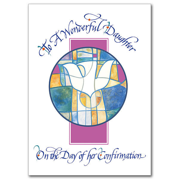 To A Wonderful Daughter Confirmation Card