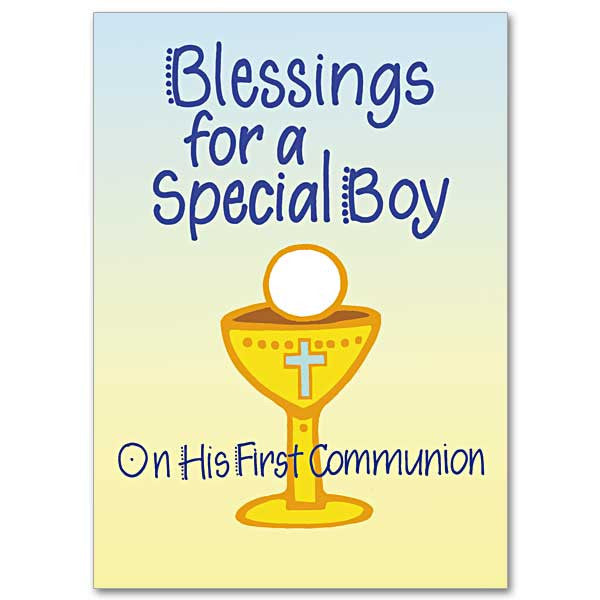 Blessings For A Special Boy First Communion Card