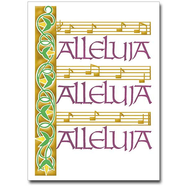 Alleluia Alleluia Alleluia Easter Card