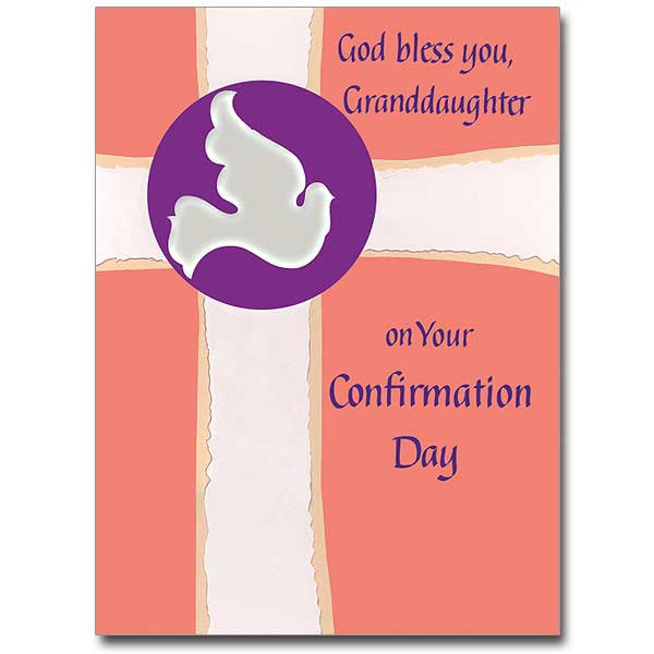 God Bless You Granddaughter Confirmation Card