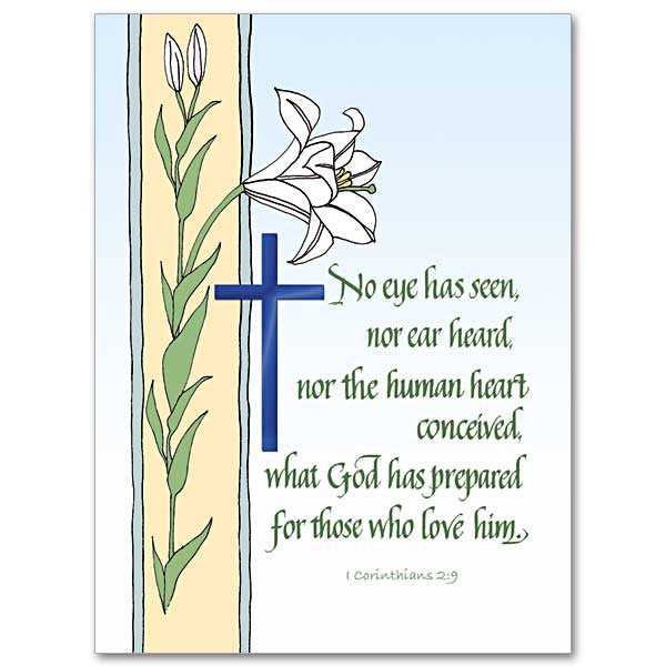 No Eye Has Seen Nor Ear Heard Mass Cards - Deceased