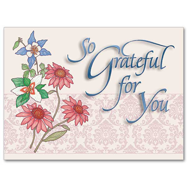 Grateful For You Thank You Card